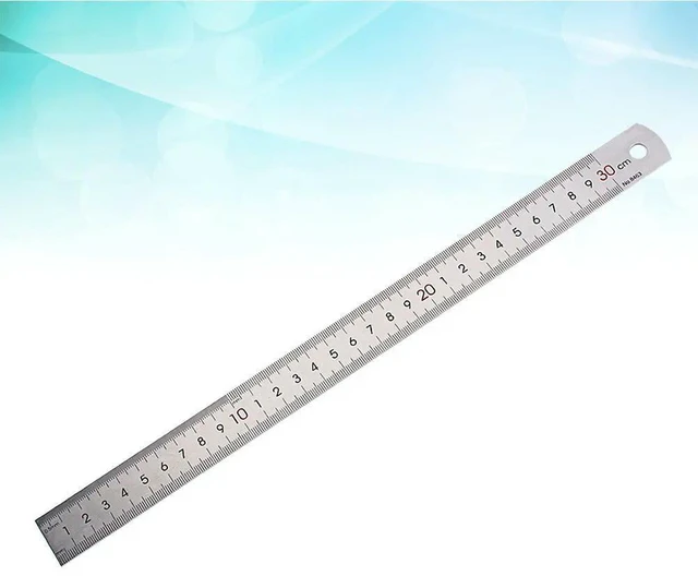 Alt view image 5 of 6 - Stainless Steel Measuring Ruler Double Sided Straight Edge Precision Tool for Drafting Engineering Carpentry Teaching Graphic