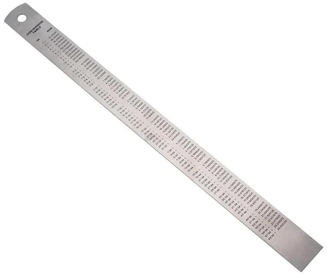 Alt view image 6 of 6 - Stainless Steel Measuring Ruler Double Sided Straight Edge Precision Tool for Drafting Engineering Carpentry Teaching Graphic