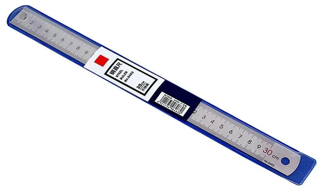 Alt view image 4 of 6 - Stainless Steel Measuring Ruler Double Sided Straight Edge Precision Tool for Drafting Engineering Carpentry Teaching Graphic