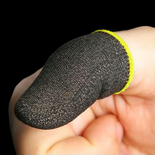 Alt view image 4 of 6 - 10Pcs Mobile Game Finger Sleeves Anti-Sweat Breathable Light Game Controller Thumb Sleeve Increase Friction Touch Screen Gaming