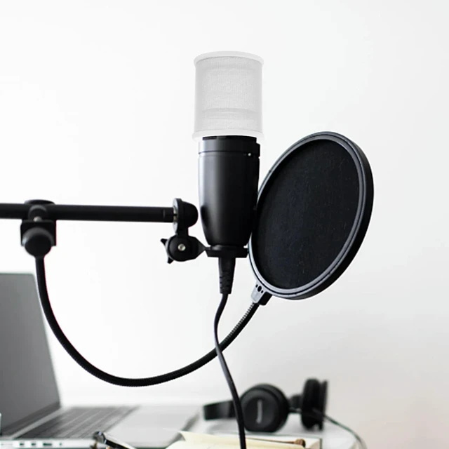 Alt view image 5 of 6 - Microphone Windscreen Cover U Shape Handheld Mic Pop Filter Sturdy l Frame Clear Audio Performance for Speech