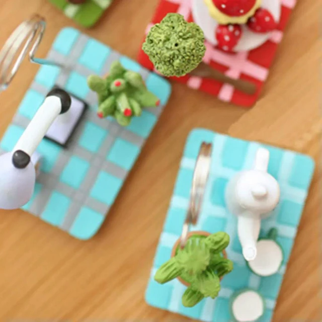 Alt view image 4 of 6 - 2Pcs Mini Teapot Photo Clips Resin Note Holders Decorative Bonsai Clips for Home Office Birthday Crafts Desktop Display