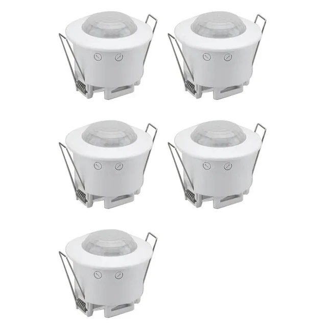 Alt view image 4 of 6 - 5X Ceiling Recessed PIR Motion Sensor Infrared Adjustable Detector For Corridor Warehouse Stairs Porch Lamp Swi