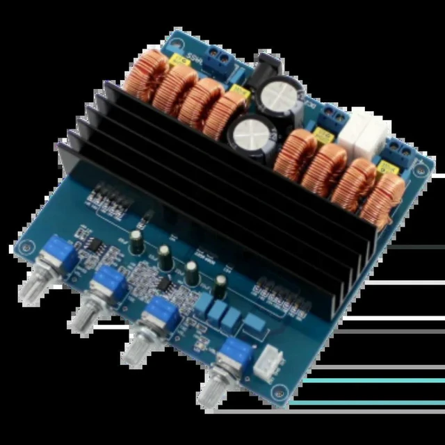 Alt view image 4 of 6 - TDA7498 TL072 Class D 2.1 Digital Power Amplifier Board 200W+100W+100W