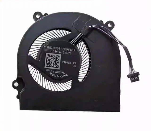 Alt view image 6 of 6 - Laptop CPU Cooling Fan EG75070S1-C391-S99 DC5V 2.5W 4Pin THER7GK5C6-1431 GK5CP6V