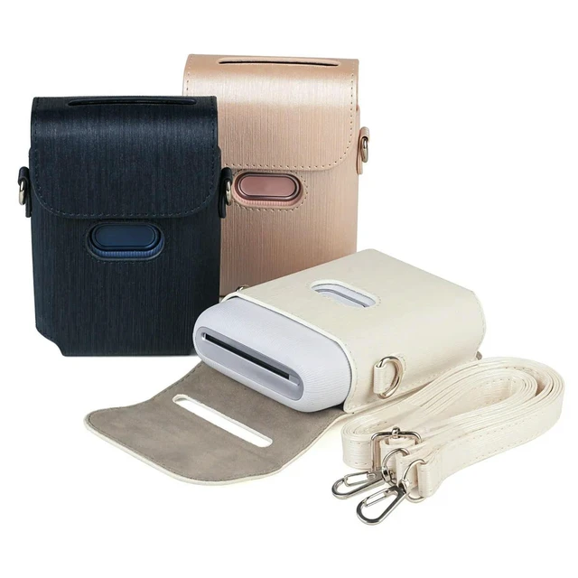 Alt view image 4 of 6 - Crossbody Camera Bag PU Shoulder Bag White Stylish Handbag for Daily Travel Beach Party