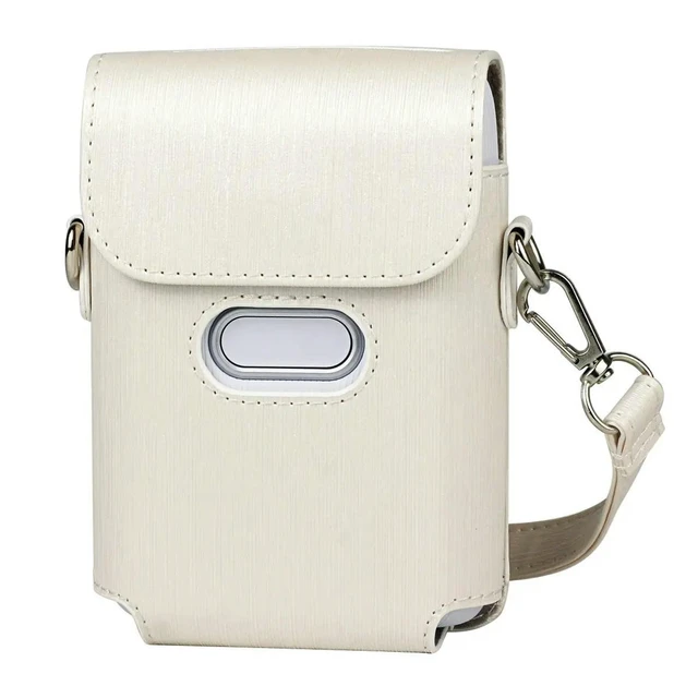 Alt view image 5 of 6 - Crossbody Camera Bag PU Shoulder Bag White Stylish Handbag for Daily Travel Beach Party