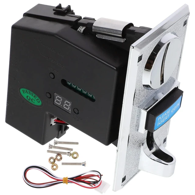 Alt view image 5 of 6 - Electronic Coin Selector Roll Down Type Multi Denomination Acceptance for Vending Machine Arcade Game Washing Machine Parts