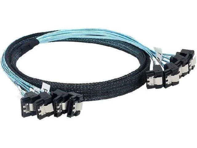 Alt view image 6 of 10 - Aomoproing 1pcs Sata To Sata Cable Double 90 Degrees Cable Sata 7 Pin To Sata 7 Pin Sas Cable 6Gbps HDD Splitter Cable For Server (0.5m)