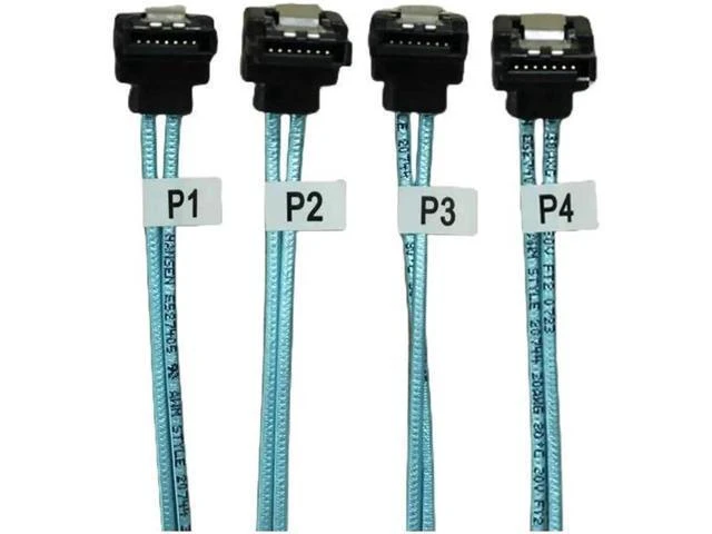 Alt view image 8 of 10 - Aomoproing 1pcs Sata To Sata Cable Double 90 Degrees Cable Sata 7 Pin To Sata 7 Pin Sas Cable 6Gbps HDD Splitter Cable For Server (0.5m)