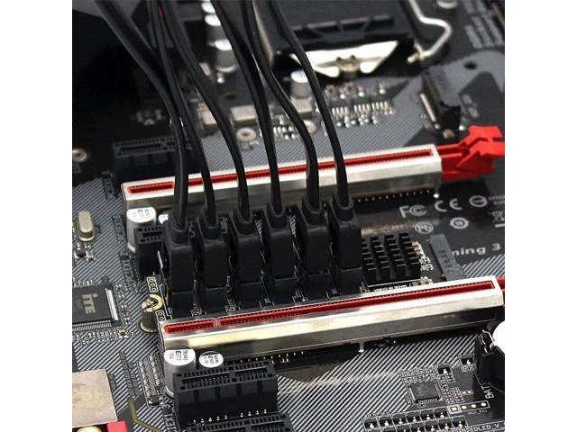 Alt view image 9 of 14 - to SATA Expansion Card M.2 to SATA Adapter M2 Connector Internal SSD SATA 3 Port Multiplier NGFF M Key to SATA3 Controller