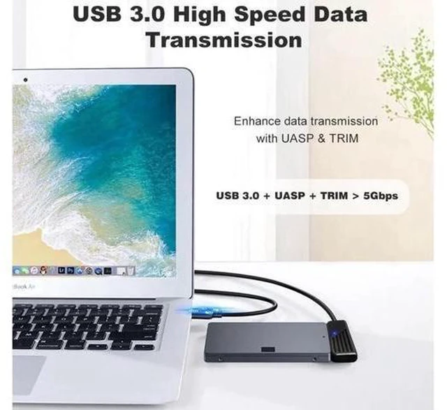 Alt view image 7 of 8 - Aomoproing SATA to USB 3.0 Adapter Up To 6 Gbps USB A/C to SATA Cable for 2.5" SATA III HDD SSD External Hard Drive Reader adaptador(USB 3.0 20cm)