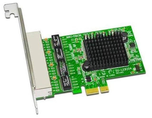 Alt view image 2 of 2 - FOR Pci-E X1 Gigabit Network Card Pci-Express 4 Port Ethernet Network Card RTL8111H Ethernet Lan Card
