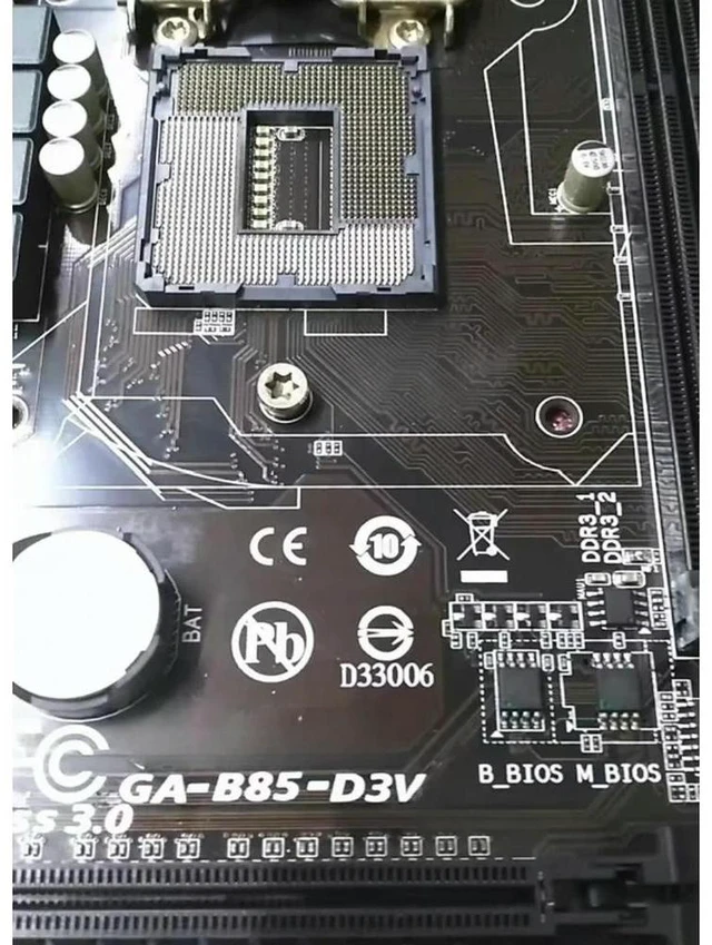 Alt view image 4 of 6 - B85-D3V B85-D3V-A Motherboard LGA 1150 B85 Support 4th Gen Core i3 i5 i7 DDR3 RAM Working Mainboard for