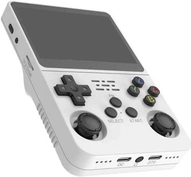 Alt view image 5 of 8 - R36S Retro Handheld Video Game Console Linux System 3.5 Inch IPS Screen Portable Pocket Video Player 128GB Games White