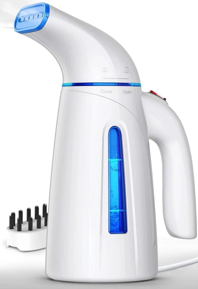 Alt view image 8 of 14 - OGHom Steamer for Clothes, Handheld Clothing Steamer for Garment, 240ml Big Capacity 700W Portable Travel Steam Iron (Blue)