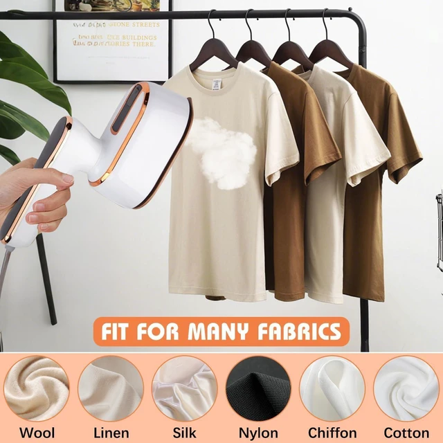 Alt view image 14 of 14 - Upgrade Saker plus Steam Iron, 3 Steam Levels Clothes Steamer, 2-In-1 Steamer and Iron Professional Heavy-Duty Steam Travel Irons for Clothes, Suitable for Wool, Silk, Knitwear, Linen (White)