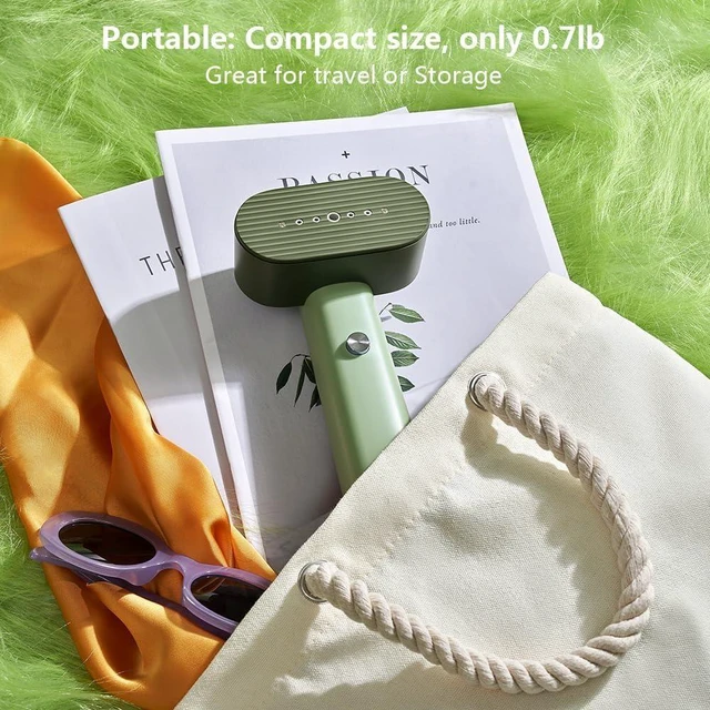 Alt view image 12 of 12 - Nexdoo G6 Steamer for Clothes Portable 2-in-1 Travel Iron for Clothes, Just 0.7lbs Lightly, 10 Minutes of Continuous Steam, 900W Light Steamer for travel and home (green)
