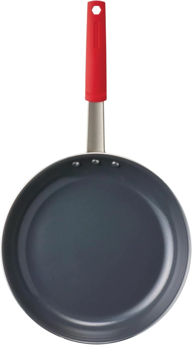Alt view image 9 of 14 - Tramontina Professional 12-Inch Ceramic Non Stick Large Frying Pan, Heavy-Gauge Aluminum Skillet with Nonstick Coating, Dishwasher and Oven Safe, Gray