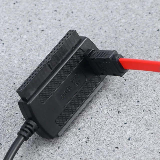 Alt view image 4 of 6 - USB 2.0 Hard Drive Adapter Cable Converts Internal Drives to External USB Backs Up Files Quick Format