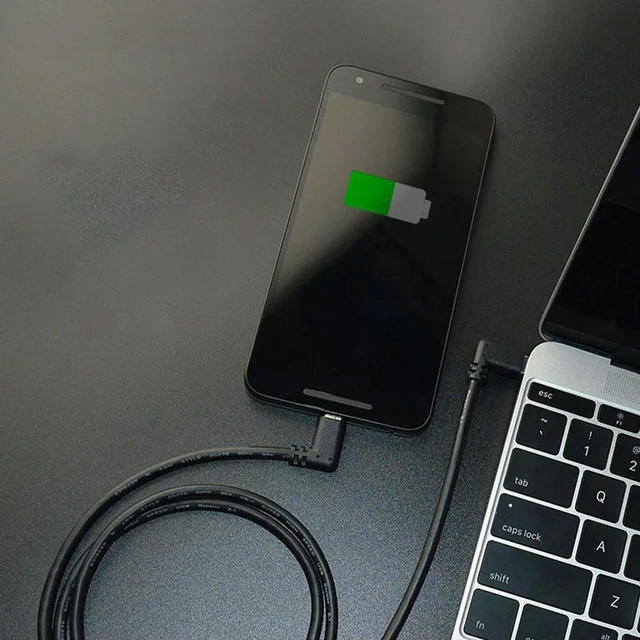 Alt view image 6 of 6 - 1Pcs Vr Connector Double Type C 3A Fast Charging 90 Degree Elbow Gold Plated Pin Data Transmission 10Gbps Professional Male