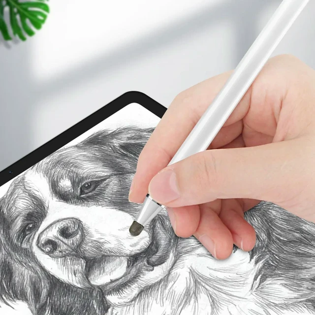 Alt view image 4 of 6 - 20Pcs Conductive Fiber Pen Head Wear-Resistant Capacitive Stylus Cap Protective Replacement Tip Compatible with Touchscreen