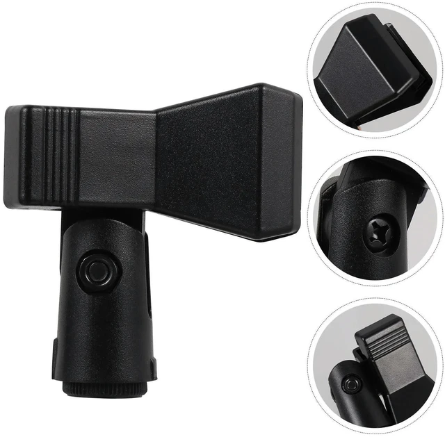 Alt view image 4 of 6 - 3pcs Microphone Clip Holder Spring-Clip Mic Mount For 15-50Mm Diameter Microphones 180 Degree Adjustment 3/8 Inch 5/8 Inch