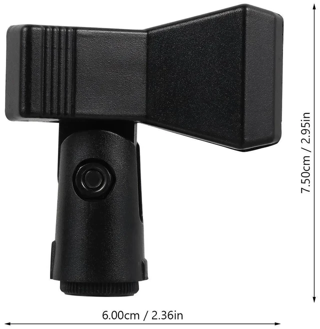 Alt view image 5 of 6 - 3pcs Microphone Clip Holder Spring-Clip Mic Mount For 15-50Mm Diameter Microphones 180 Degree Adjustment 3/8 Inch 5/8 Inch