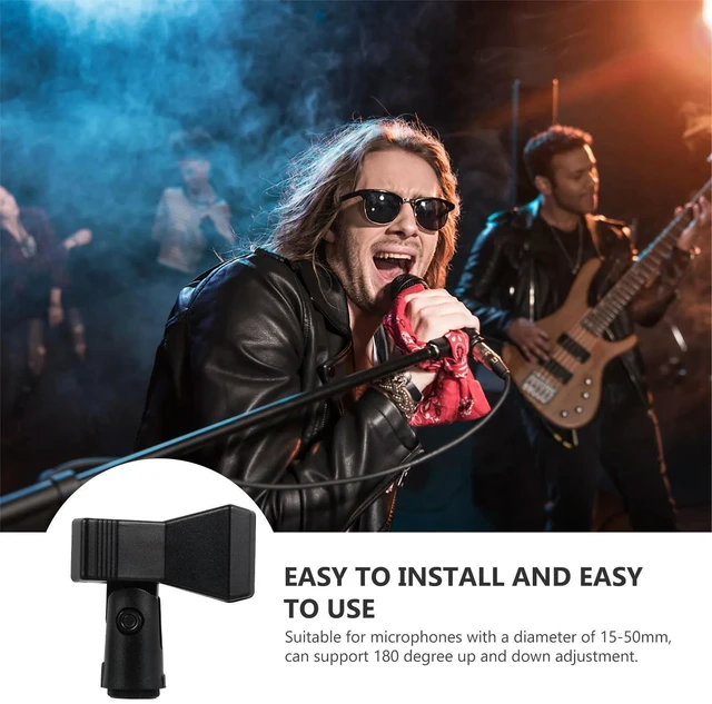 Alt view image 6 of 6 - 3pcs Microphone Clip Holder Spring-Clip Mic Mount For 15-50Mm Diameter Microphones 180 Degree Adjustment 3/8 Inch 5/8 Inch