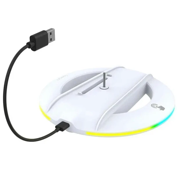 Alt view image 4 of 6 - Ipega For PS5 Slim Console Disc And Digital Vertical Stand With 14 Light Mode, RGB Base Stand For PS5 Slim Cons