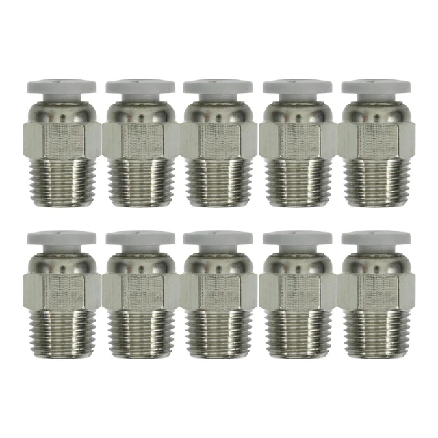 Alt view image 4 of 6 - 10Pcs 3D Printer Connector l Tube Fitting Easy Connect Quick Release Adapter for Extruder 3D Printer Connector