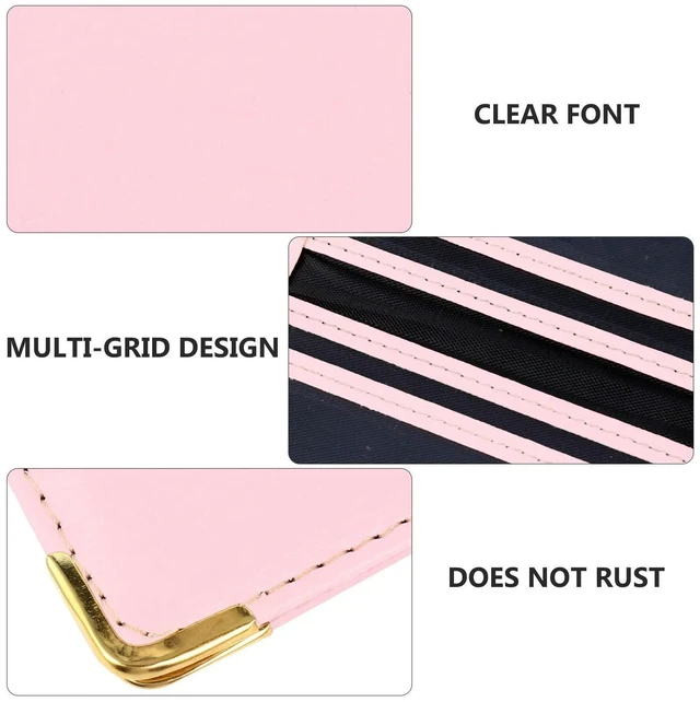 Alt view image 6 of 6 - 1Pcs Card Protector PU Bank Id Holder Multi-Grid Credit Sleeve Protective Cover for Work School Shopping Daily Use