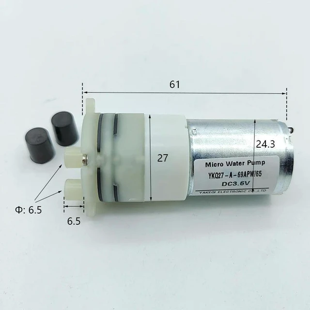 Alt view image 4 of 4 - DC3.6V Mini 370 Water Pump Micro Self-priming Suction Water Pump