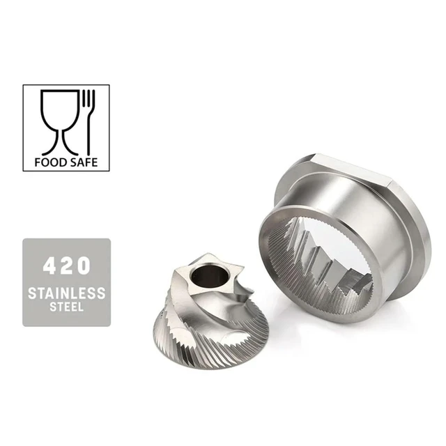 Alt view image 4 of 4 - NReplacement Stainless Steel Conical Grinder Burr Set, 48mm Spares Accessories for Saeco Magic/Royal/Strato and Others