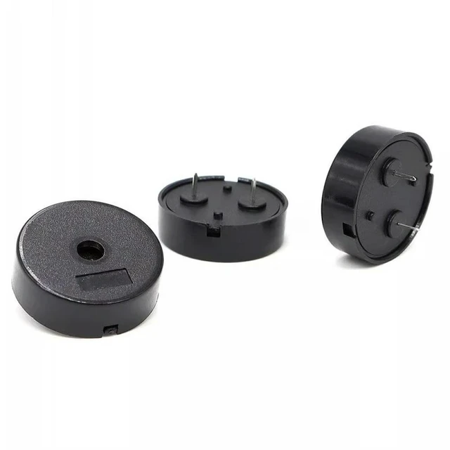 Alt view image 4 of 4 - 10PCS YZ2208 Passive Piezoelectric Buzzer Frequency 4KHZ Foot Distance 10mm22*8mm AC Spring Pin Buzzer