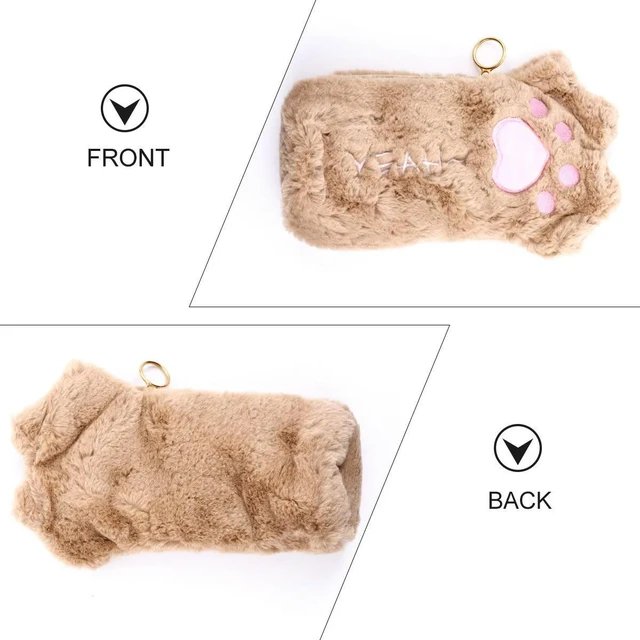 Alt view image 6 of 6 - Cat Paw Pencil Bag Soft Touch Large Capacity Pen Container Student Stationery Bag Lightweight Lovely Pen Case Makeup