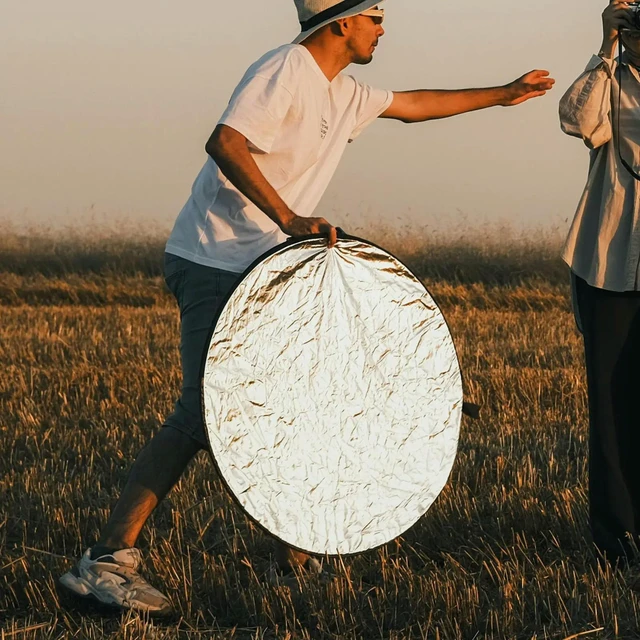 Alt view image 4 of 6 - Folding Photography Reflector Light Diffuser Reflective Board Photography Supply for Streaming Photo Lighting