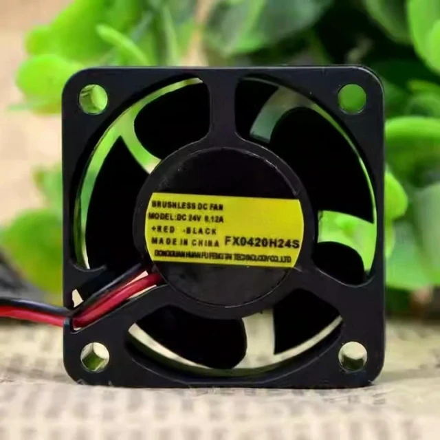 Alt view image 4 of 6 - 5pcs CPU Cooler Fan for FuXi FX0420H24S 24V 0.12A 4cm Switch Inverter Cooling Fan 40*40*20MM