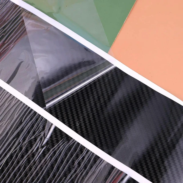 Alt view image 6 of 6 - 1Set Carbon Fiber Door Edge Protector Sticker Black Heavy Duty Scuff Oil Water Auto Body Protection Film