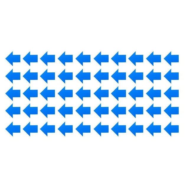 Alt view image 5 of 6 - 50Pcs Stickers Permanent Adhesive Floor Decals Uv Water Tear Resistant for Indoor Outdoor Use Walkways Entrances