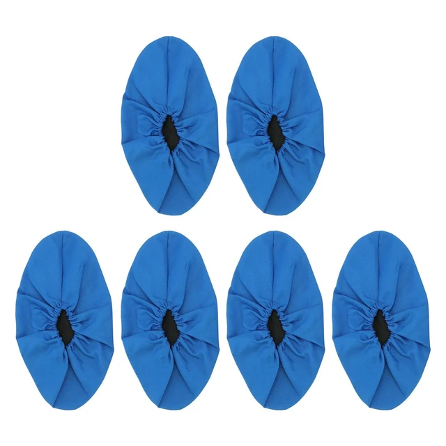 Alt view image 4 of 6 - 3Pairs Cloth Washable Shoe Covers Non-Skid Breathable Durable Indoor Household Shoe Protectors Dustproof Shoes Cover