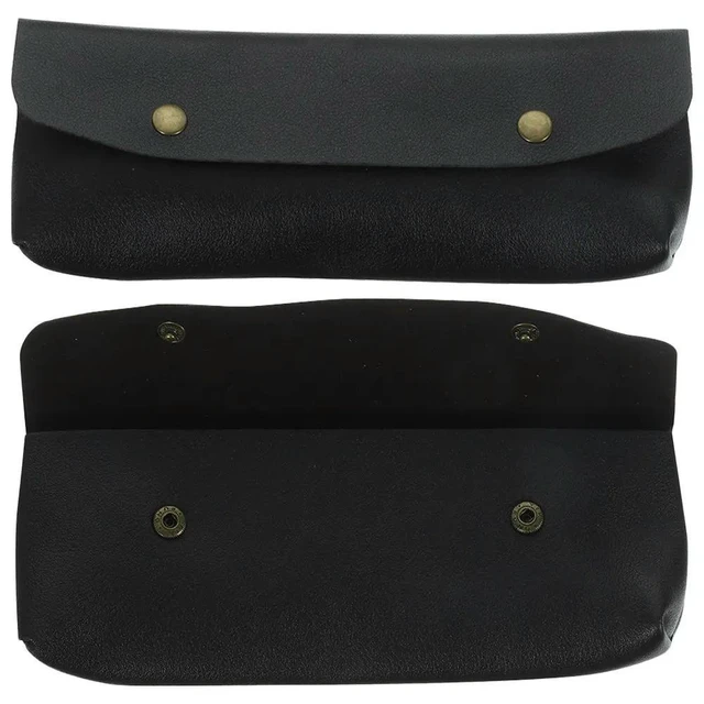 Alt view image 4 of 6 - 2Pcs Lightweight PU Brush Cases Travel Makeup Brush Holders Small Pencil Pouches Compact Organizer Bags