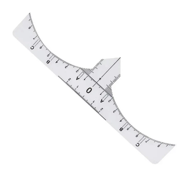 Alt view image 4 of 6 - 10Pcs Eyebrow Ruler High Durability Soft Bendable Brow Stencil Guide for Makeup Artists Beginners Eyebrow Shape Length Placement