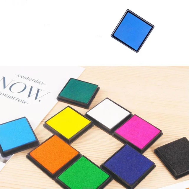 Alt view image 6 of 6 - 1Set 15 Colors Safe Washable Finger Inkpad Easy Hand Clean Kids Art Supplies for DIY Crafts Finger Painting Wall Decoration