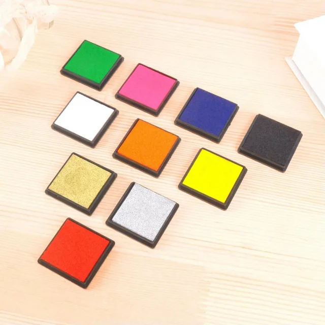 Alt view image 4 of 6 - 1Set 15 Colors Safe Washable Finger Inkpad Easy Hand Clean Kids Art Supplies for DIY Crafts Finger Painting Wall Decoration