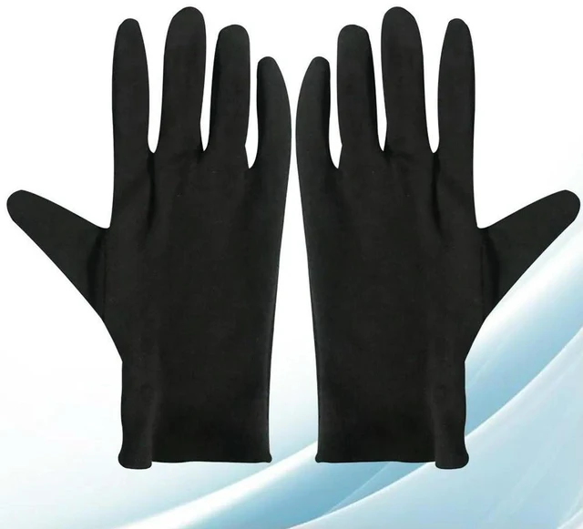 Alt view image 5 of 6 - 12Pairs Cotton Protective Gloves Lightweight Work Gloves for Industrial Gardening Cleaning Fingerprint-Free Use