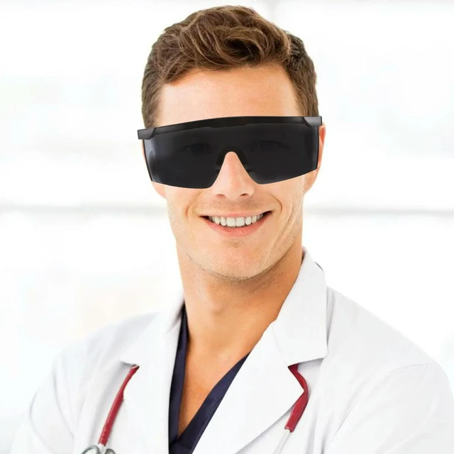 Alt view image 6 of 6 - Welding Protective Glasses Sturdy Plastic Lightweight Safety Goggles Welding Eye Protection Anti-Scratch Industrial Work Safety