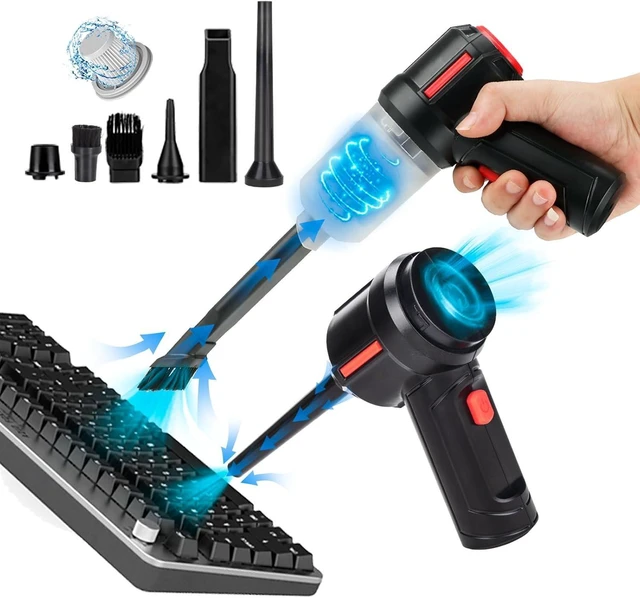 Alt view image 8 of 14 - Meudeen Air Duster - Computer Vacuum Cleaner - for Keyboard Cleaning- Cordless Canned Air- Powerful - Energy-Efficient(Air-01)