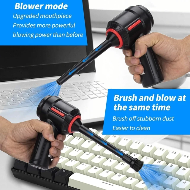 Alt view image 9 of 14 - Meudeen Air Duster - Computer Vacuum Cleaner - for Keyboard Cleaning- Cordless Canned Air- Powerful - Energy-Efficient(Air-01)