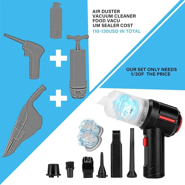 Alt view image 12 of 14 - Meudeen Air Duster - Computer Vacuum Cleaner - for Keyboard Cleaning- Cordless Canned Air- Powerful - Energy-Efficient(Air-01)